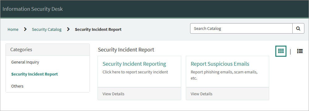 Information Security Desk