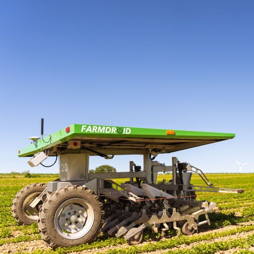 The FarmDroid FD20 uses NSK’s 6004 series precision deep-groove ball bearings with DDU seal on both sides to prevent the ingress of contamination in harsh operating conditions. Photo: FarmDroid