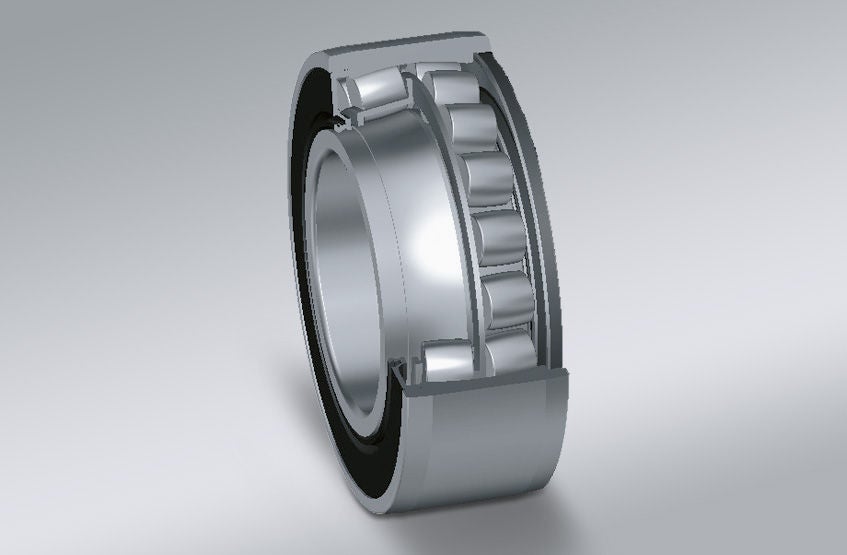 Spherical Roller Bearing, Pressed Steel Cage, Sealed, Open Spherical Roller Bearing