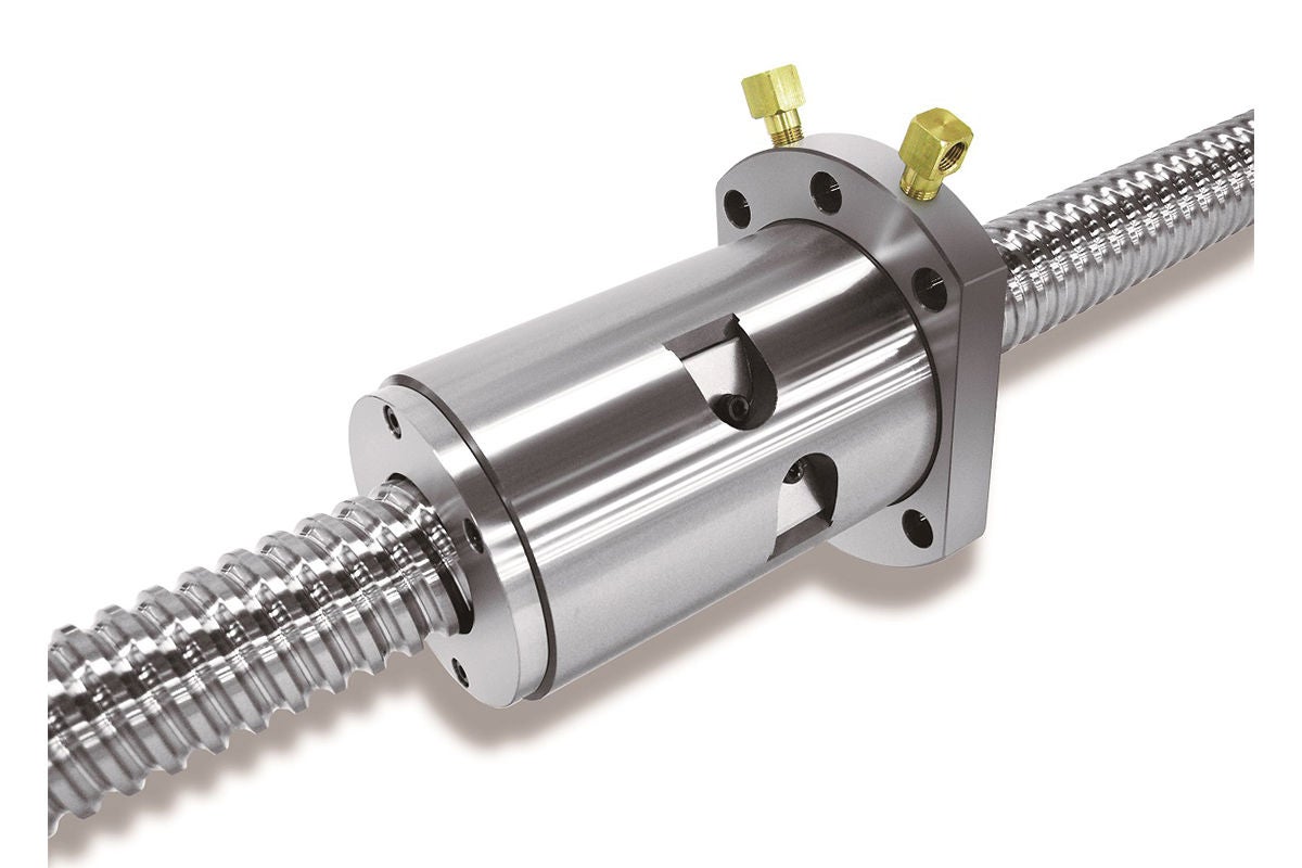 P_VE_BS_Nut 냉각 볼 나사 สําหรับเครื่องมือเครื่องจักรที่มีความแม่นยําสูง Nut Cooling Ball Screws