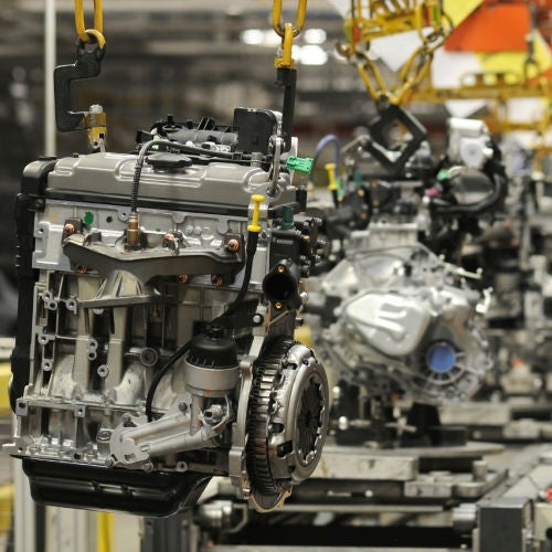 Automotive production, motor assembly Automotive production, motor assembly