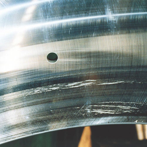 Troubleshooting, Spherical Roller Bearing, Smearing, Outer-Ring. Close-up Troubleshooting, Spherical Roller Bearing, Smearing, Outer-Ring. Close-up