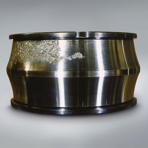 Troubleshooting, Spherical Roller Bearing, Flaking, Inner-Ring Troubleshooting, Spherical Roller Bearing, Flaking, Inner-Ring