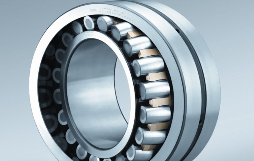 Spherical Roller Bearing, brass cage, close up Spherical Roller Bearing, brass cage, close up