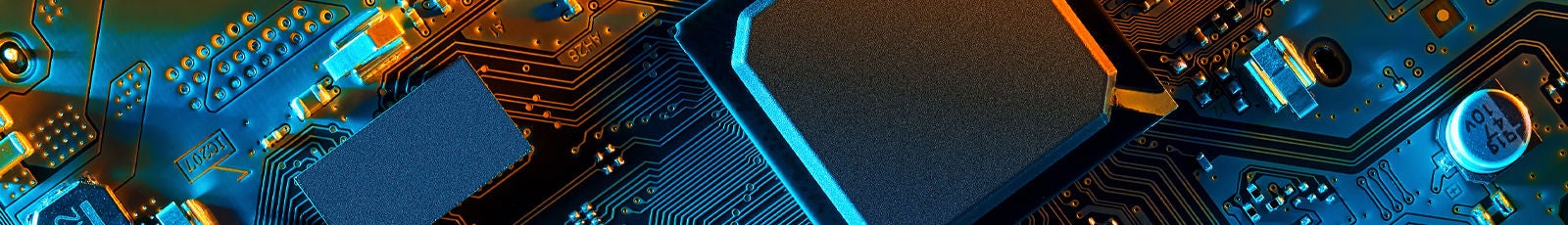 NSK Bearings: Precision in the Semiconductor Industry Close up image of semi-conductor components.