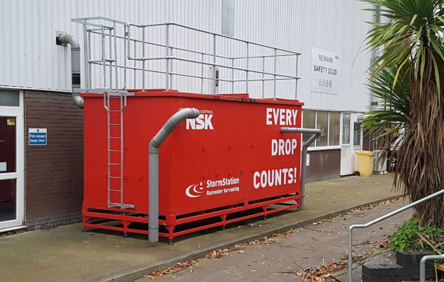 NSK’s first rainwater harvesting unit in the UK